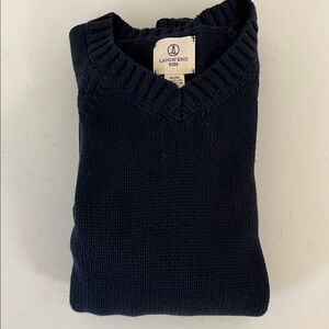 Lands' End Boy’s Dark Navy Sweater